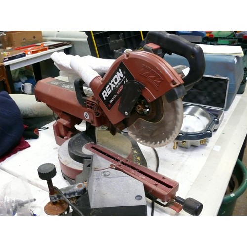 412 - REXON SM2151AL RADIAL ARM CHOP SAW IN WORKING ORDER