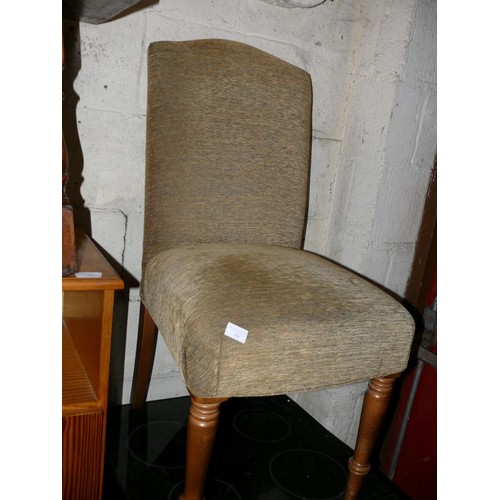 356 - ORANGE VELOUR STORAGE STOOL WITH LIFT UP TOP PLUS A BEDROOM CHAIR