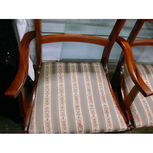 376 - LARGE EXTENDING DINING TABLE WITH 4 CHAIRS