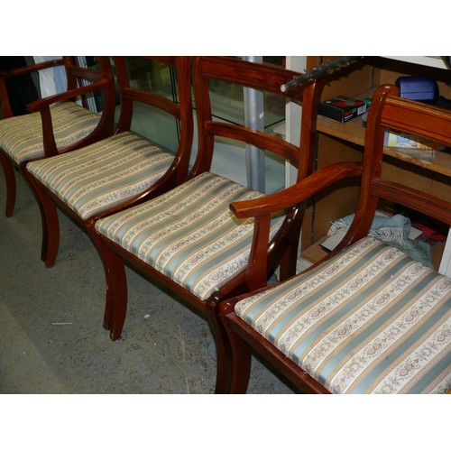 376 - LARGE EXTENDING DINING TABLE WITH 4 CHAIRS