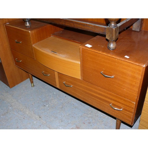 322 - MID CENTURY TEAK DRESSING TABLE