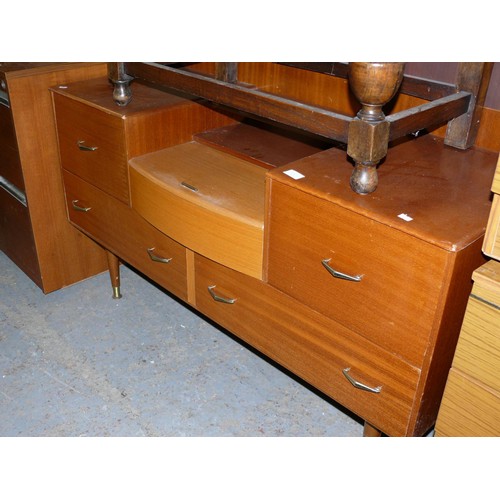 322 - MID CENTURY TEAK DRESSING TABLE