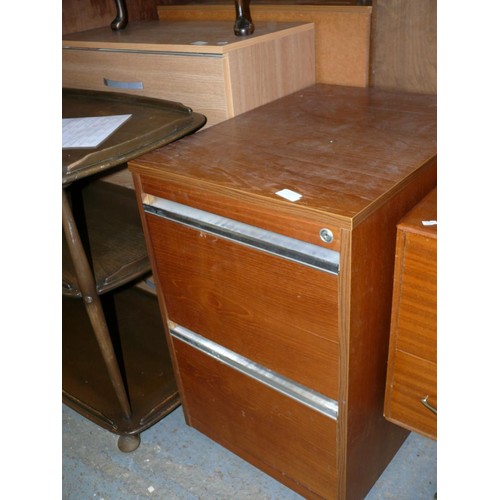 323 - RETRO 2 DRAWER FILING CABINET