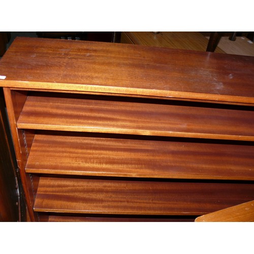 328 - LARGE TEAK BOOKCASE