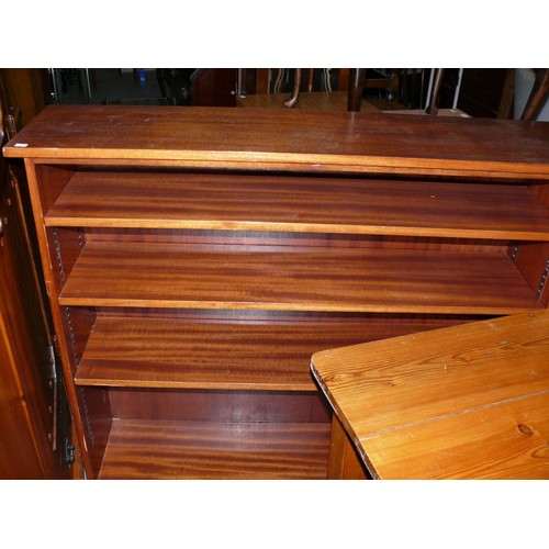 328 - LARGE TEAK BOOKCASE