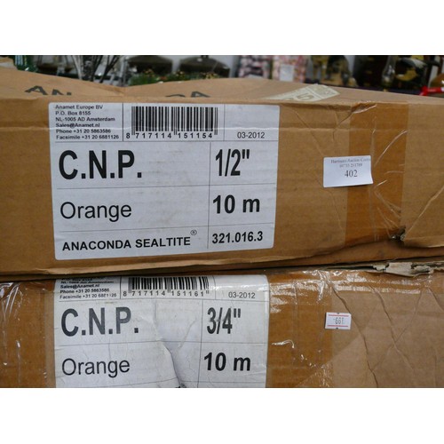 402 - 2 BOXES OF ANACONDA SEALTITE C.N.P. ELECTRICAL CONDUIT 10 MTRS OF 1/2