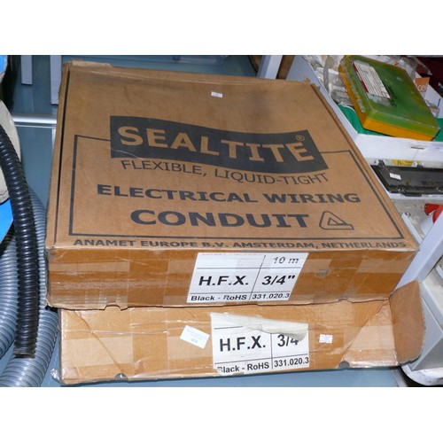 404 - 2 BOXES OF ANACONDA SEALTITE H.F.I. ELECTRICAL CONDUIT 10 MTRS OF 3/4