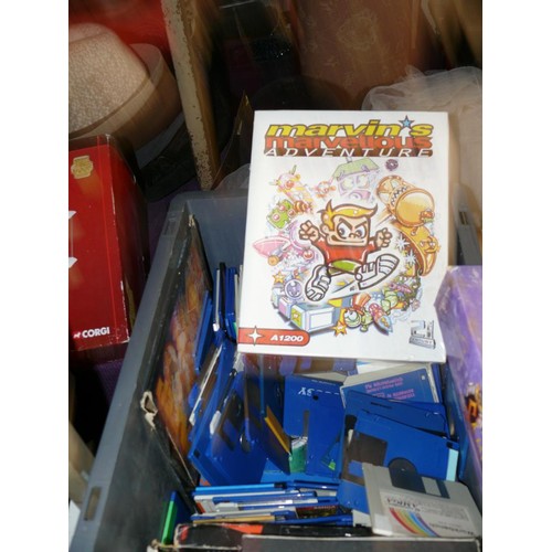 259 - EARLY 90'S AMIGA FLOPPY DISC GAMES INC SECOND SAMURAI, ALIEN 3, THE LION KING - ALSO NUMEROUS FLOPPY... 