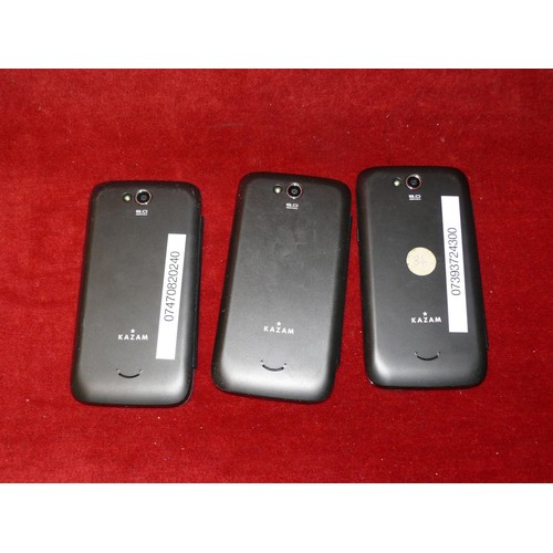 55 - 3 MOBILE PHONES BY KAZAM