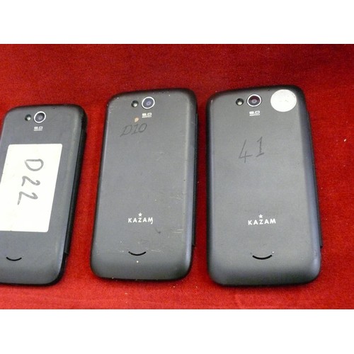 81 - 3 KAZAM TROOPER X5.5 DUAL SIM SMARTPHONES