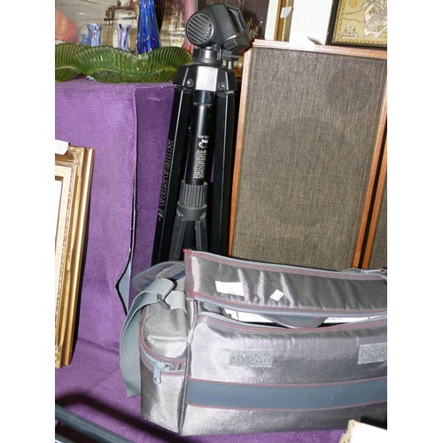 104 - SANYO VIDEO RECORDER WITH CARRY CASE AND TRIPOD