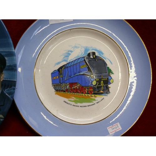 105 - RAF LIMITED EDITION COLLECTORS PLATE 'THE DAMBUSTERS - A TRIBUTE' PLUS GRESLEY'S PACIFIC RECORD BREA... 