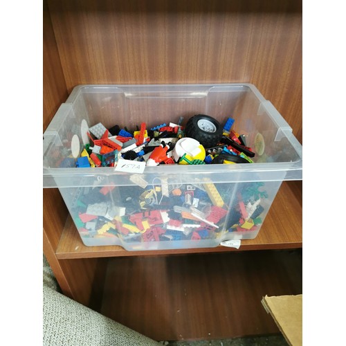 157A - BOX OF LEGO INC WHEELS ETC