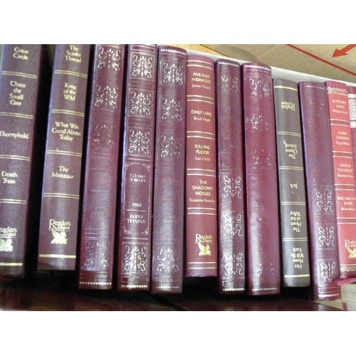 207 - BOX OF HARDBACK BOOKS - CLASSIC NOVELS & READERS DIGEST CONDENSED BOOKS