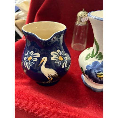 226 - MIXED LOT OF CERAMICS, GLASS AND HORN HANDLED CUTLERY