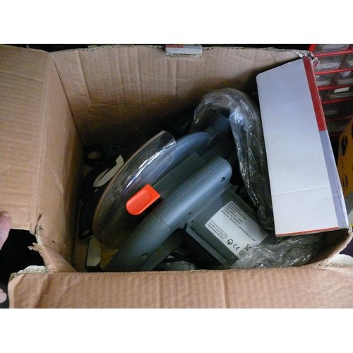 1200W 210MM COMPOUND MITRE SAW WITH BOX