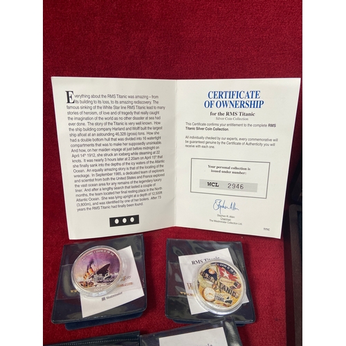 Coins - The RMS Titanic Silver Coin collection. 13x USA 1oz .999 silver ...
