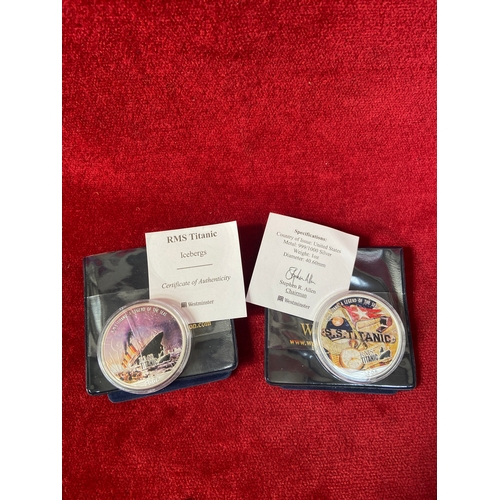 Coins - The RMS Titanic Silver Coin collection. 13x USA 1oz .999 silver ...
