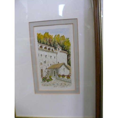 277 - 3 PAIRS OF FRAMED AND GLAZED PRINTS