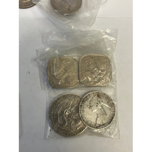 37 - A COLLECTION OF INTERESTING COINS INCLUDING 22.5 GR SILVER