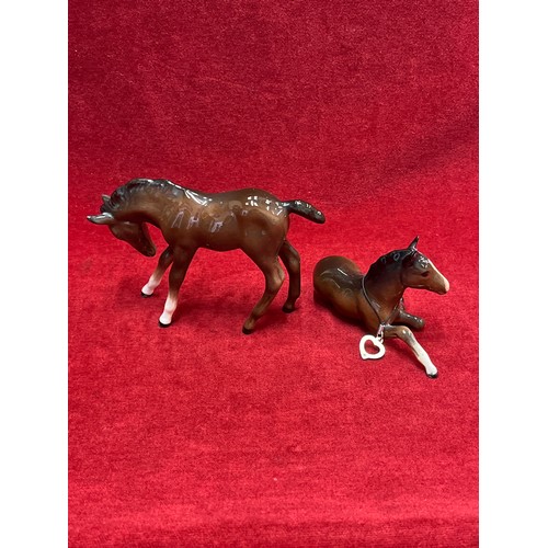 3 - TWO BESWICK FOALS 1980 ONE No 915