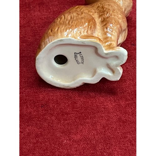 7 - Beswick Ginger Tom Tabby Cat Kitten Figurine Albert Hallam Fully Stamped