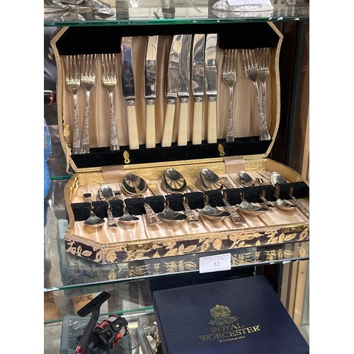 52 - A LARGE COLLECTION OF BOXED CUTLERY SOME IN SETS