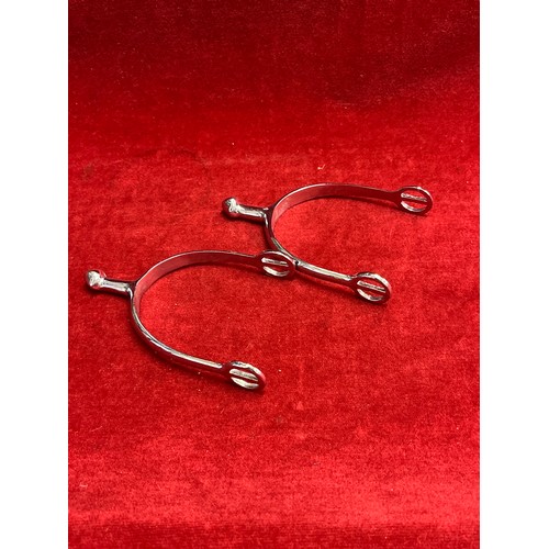 54 - A PAIR OF ROYAL HORSE GUARDS OFFICERS SPURS