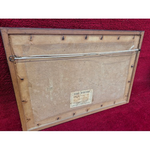 139 - Antique watercolour painting of a rural waterside scene, with a mother and children in a boat in the... 