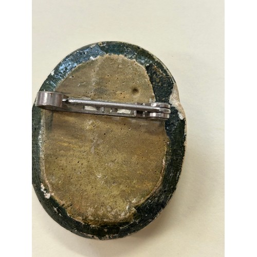 1 - INTERESTING COSTUME JEWELLERY INCLUDING 925 STERLING SILVER EARRINGS IN SCANDINAVIAN STYLE, A LAVA C... 