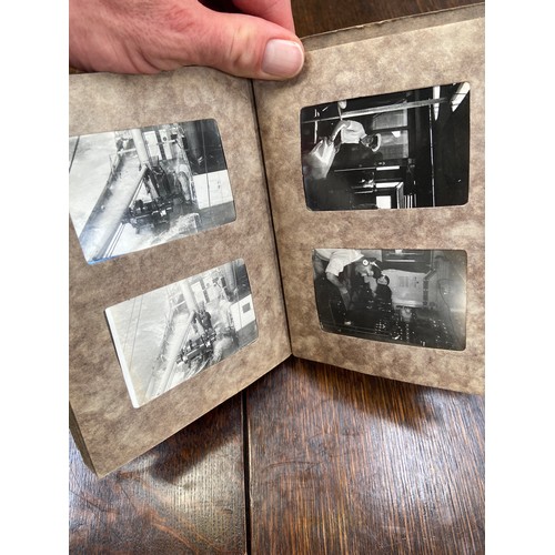 34 - Edwardian photo album with various interesting turn of the century seafaring photos from a large yac... 