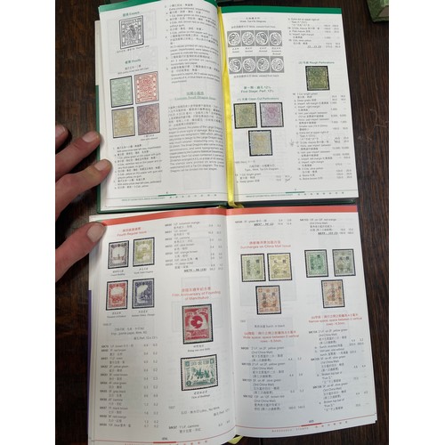 55 - Chinese postal stamp history books - 
The colour illustrated stamp catalogue of China (1878-1949) Se... 