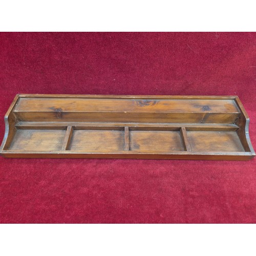 103 - Four vintage wooden Mahjong gaming tile racks.