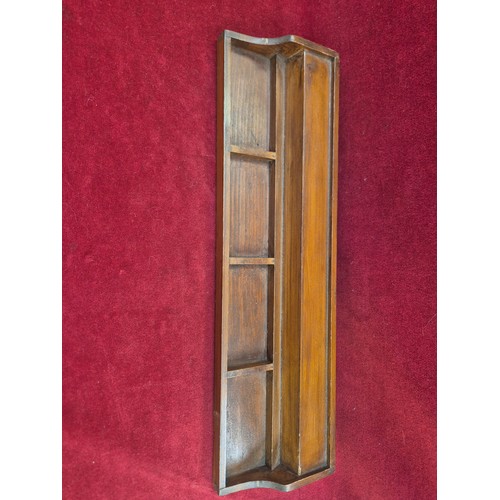 103 - Four vintage wooden Mahjong gaming tile racks.