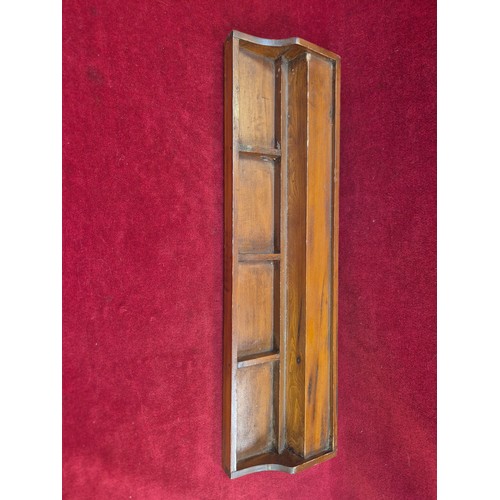 103 - Four vintage wooden Mahjong gaming tile racks.