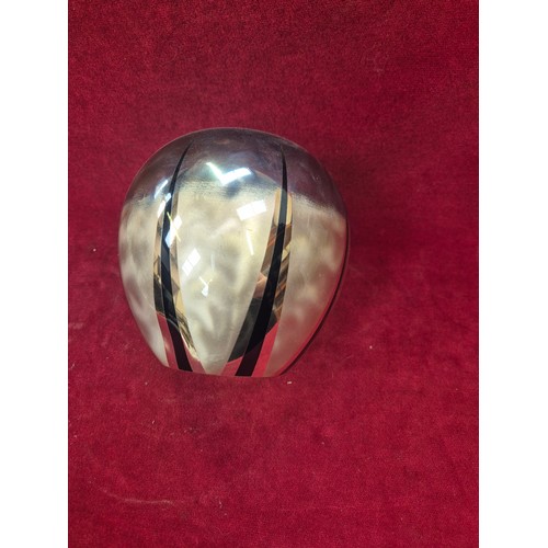 132 - German WMF Ikora silver plated Art Deco vase and two triangular footed dishes.