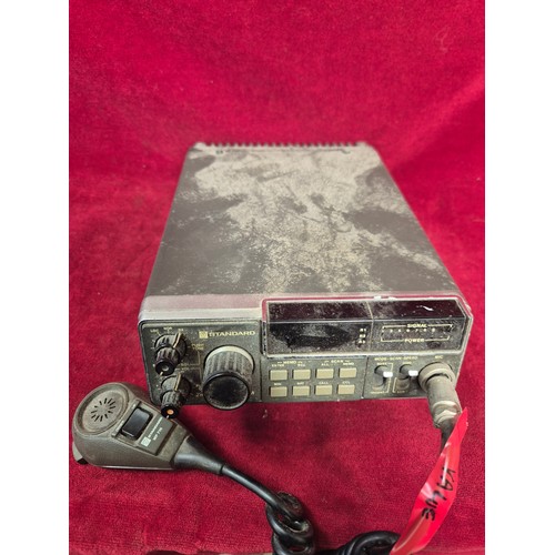 144 - Standard C8800 2m FM Transceiver, a vintage amateur VHF radio transceiver with Standard MP716 microp... 