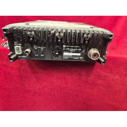 144 - Standard C8800 2m FM Transceiver, a vintage amateur VHF radio transceiver with Standard MP716 microp... 