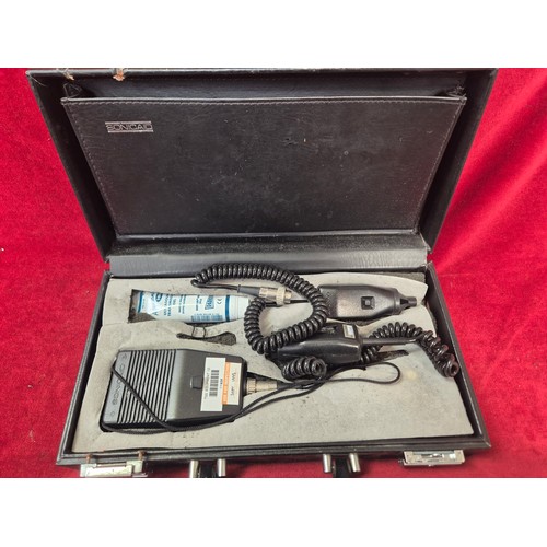 145 - Vintage Sonicaid fetal Doppler, a hand held ultrasound device for prenatal care. In the original cas... 