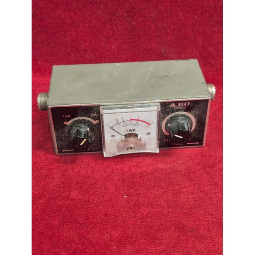 146 - Vintage radio and electrical spares/parts - Including a home made switch board box, AEC SWR-10 SWR &... 