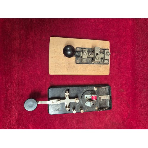 146 - Vintage radio and electrical spares/parts - Including a home made switch board box, AEC SWR-10 SWR &... 