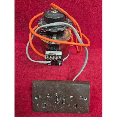 146 - Vintage radio and electrical spares/parts - Including a home made switch board box, AEC SWR-10 SWR &... 