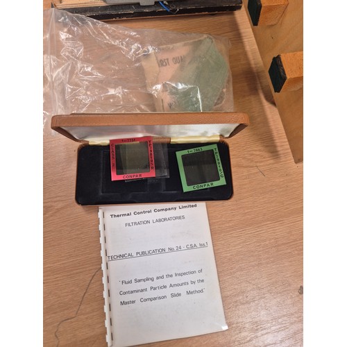 147 - 1970's Comparison Microscope Unit TP.70014. Used for 'fluid sampling and inspection of contaminant p... 