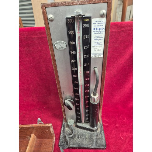 148 - Vintage blood pressure monitor made by Hawksley (England). Also known as a portable mercurial sphygm... 