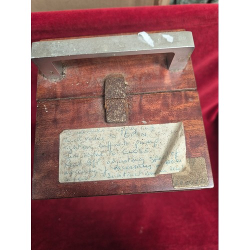 148 - Vintage blood pressure monitor made by Hawksley (England). Also known as a portable mercurial sphygm... 