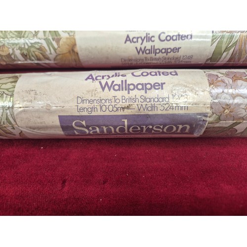 168 - Rare full roll and part roll of 1970’s wallpaper with the Art Nouveau designs of Alphonse Mucha toge... 