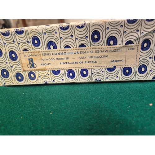 209 - 3 Vintage ‘Gold Box’ plywood jig-saw puzzles, Victory brand by G J Hayter & Sons Bournemouth. Sets i... 