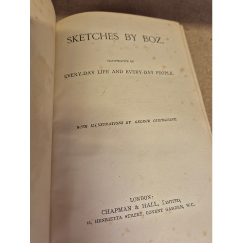 211 - A superb 19th Century 30 Volume leather bound set of the Works of Charles Dickens, Illustrated Libra... 