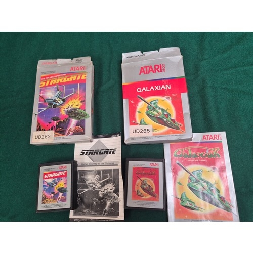 197 - Atari 2600 video computer system in box, with joystick, power supply and 2x games - Stargate (in box... 
