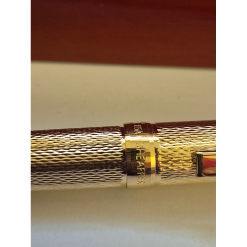 77 - A Sheaffer USA gold plated fountain pen from the Prelude Signature Collection with original box, ins... 